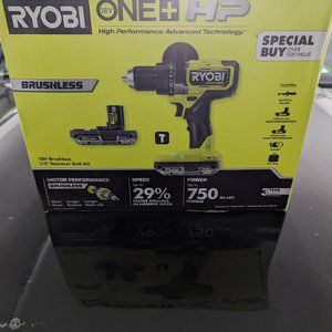 Ryobi 18V Hammer Drill with 2 batteries.